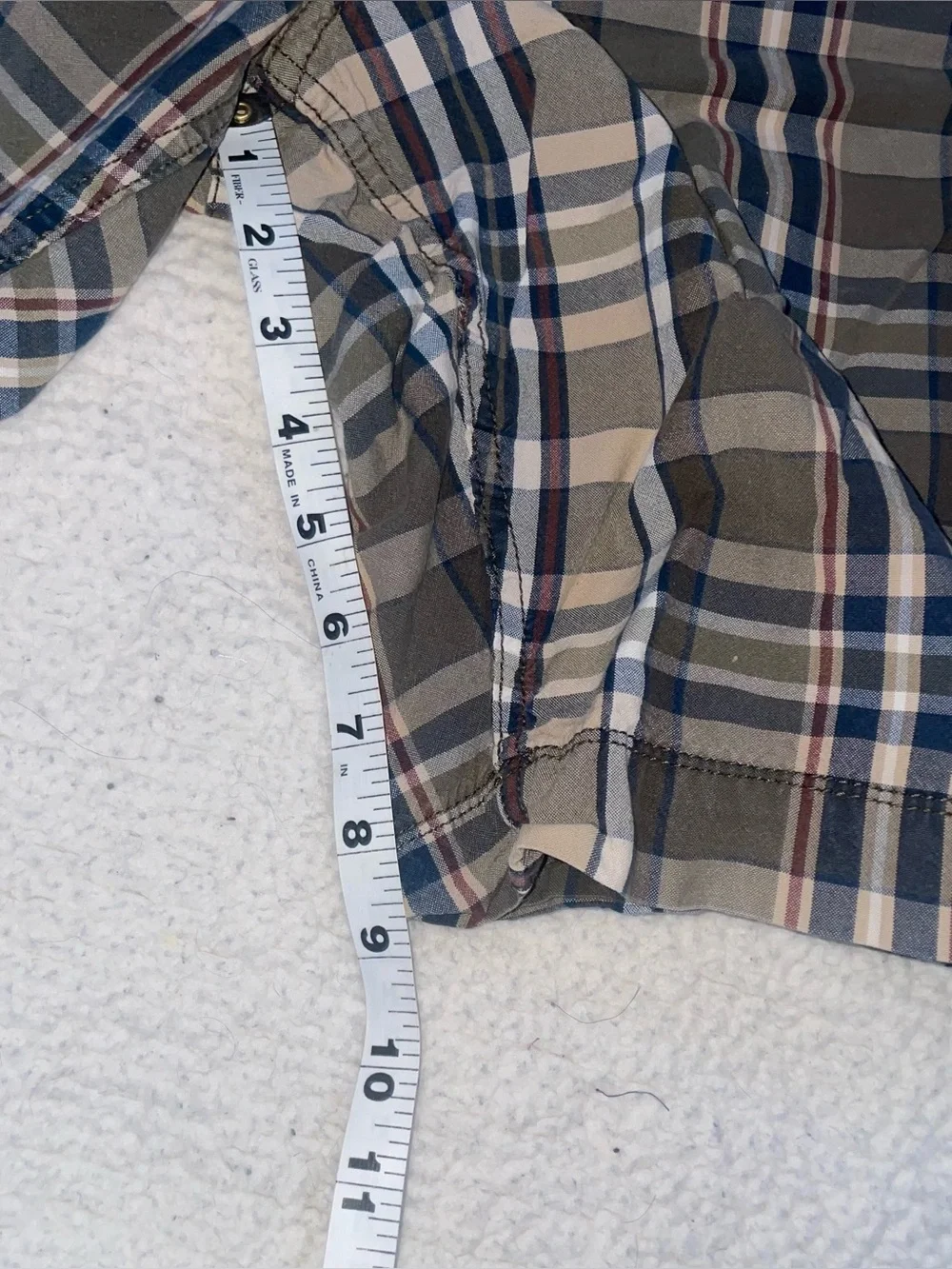 Men's The Foundry Supply Co. Brown Plaid Cargo Shorts 44W